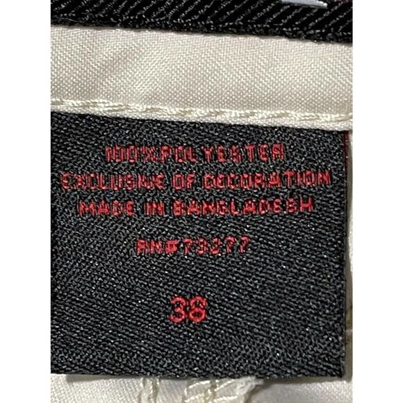 Tony Hawk Cargo Shorts Mens Flat Front Cream 6-Pockets Skater size 38 - Picture 11 of 12